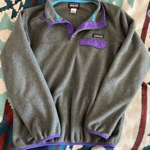 Patagonia Synchilla Fleece, great condition, pullover t snap size medium, ladies